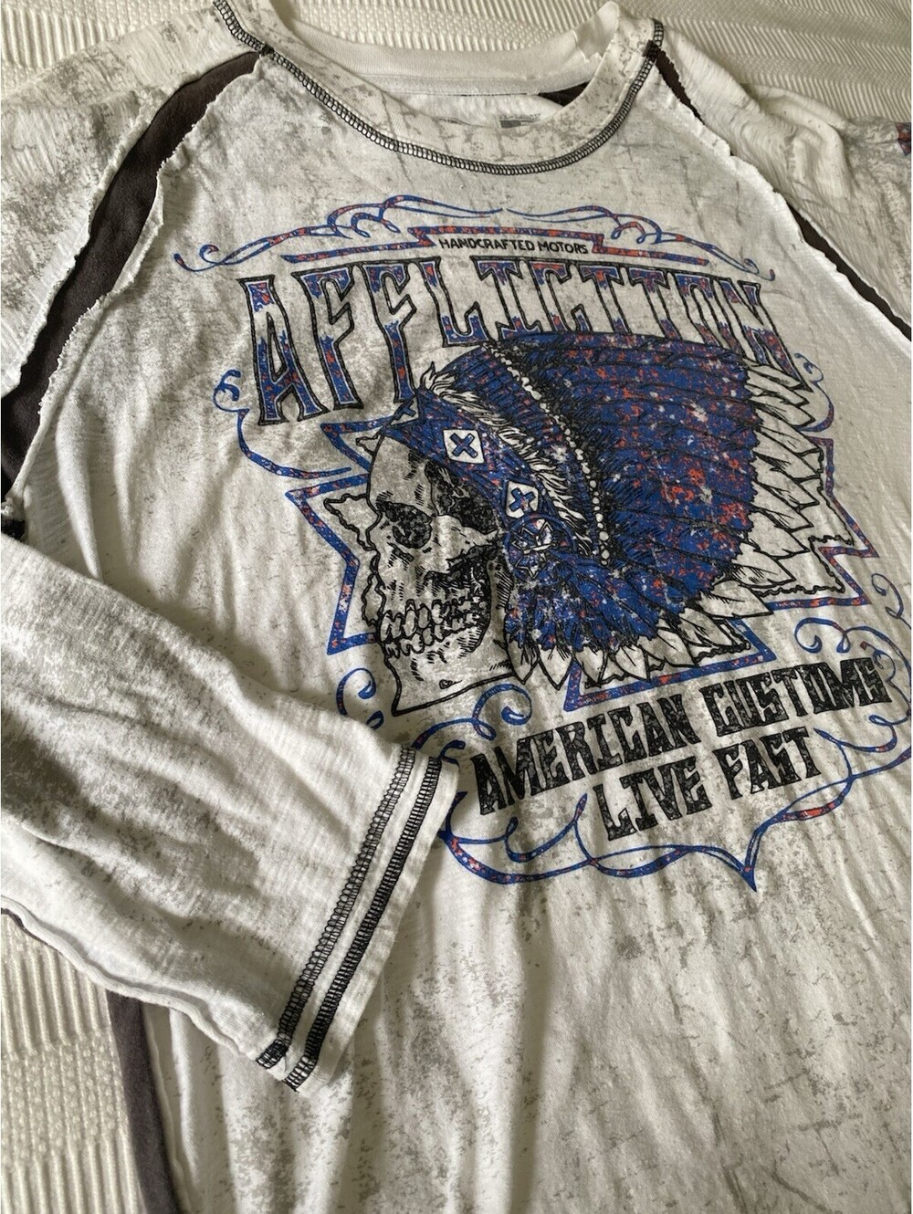 Affliction American Customs American Indian Apache Long Sleeve Shirt 2XL